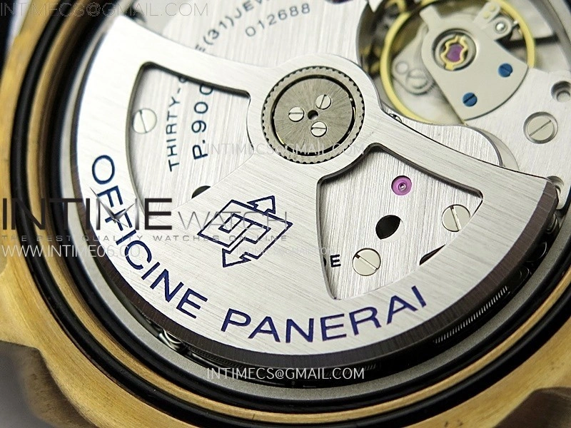 PAM1074 W Bronzo VSF 1:1 Best Edition Blue Dial on Blue Calfskin Strap P.900 Clone